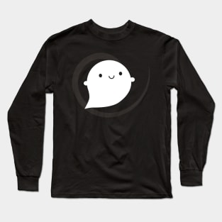 Happy Little Kawaii Ghost Long Sleeve T-Shirt